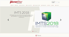 Desktop Screenshot of micronfilter.it